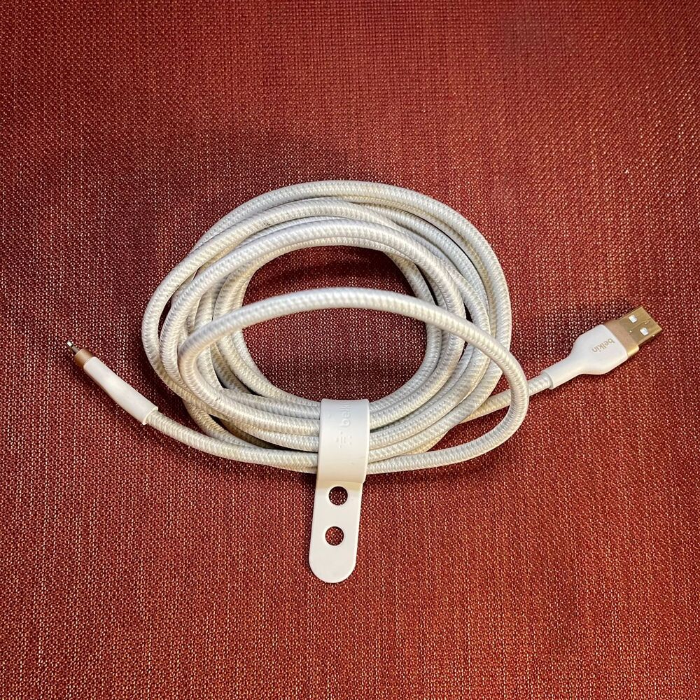 Belkin BoostCharge Pro Flex Braided USB A to Lightning Cable IPhone Charger - Picture 5 of 6